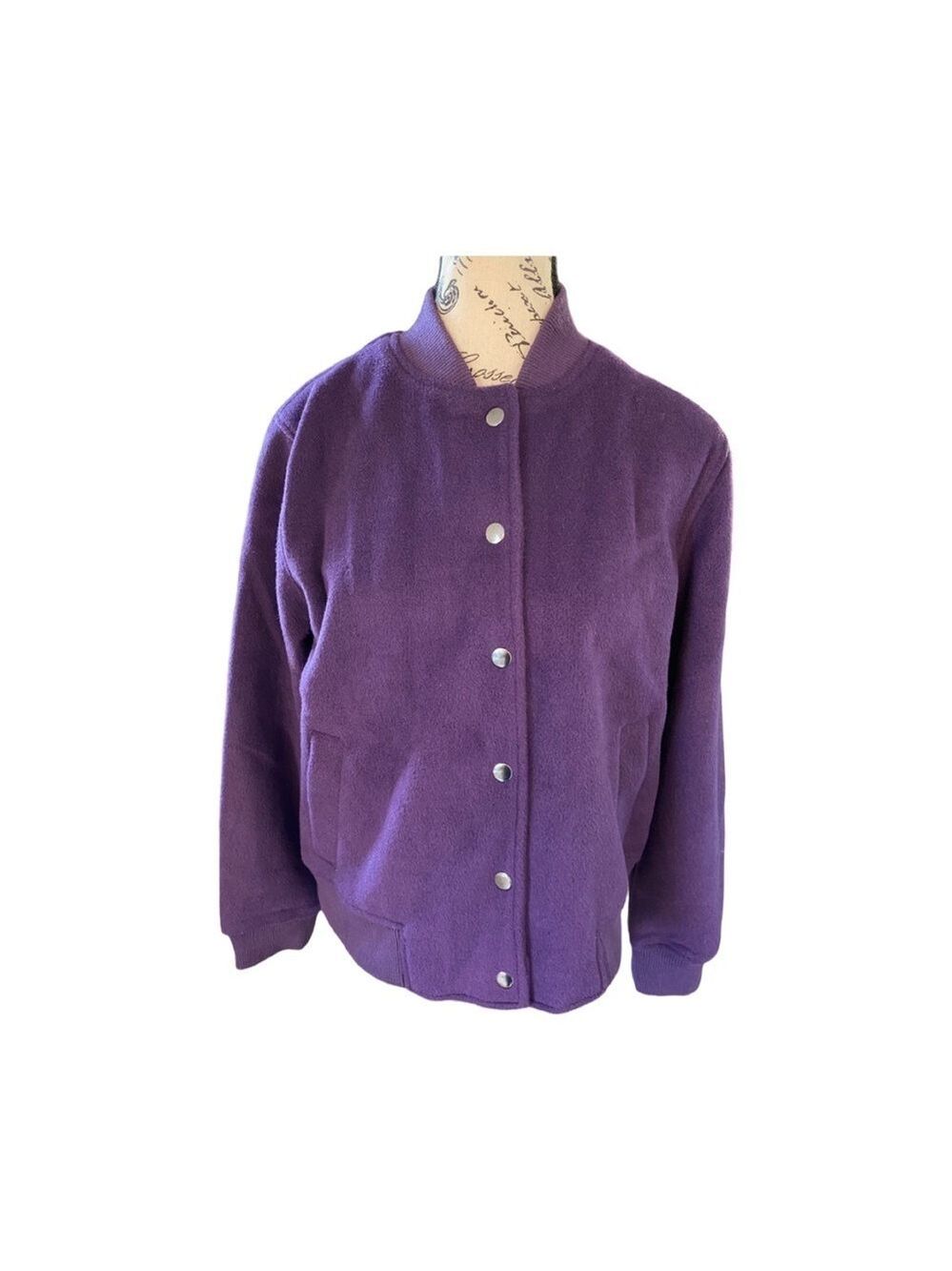 Marled Snap Front Jacket NWT Size L